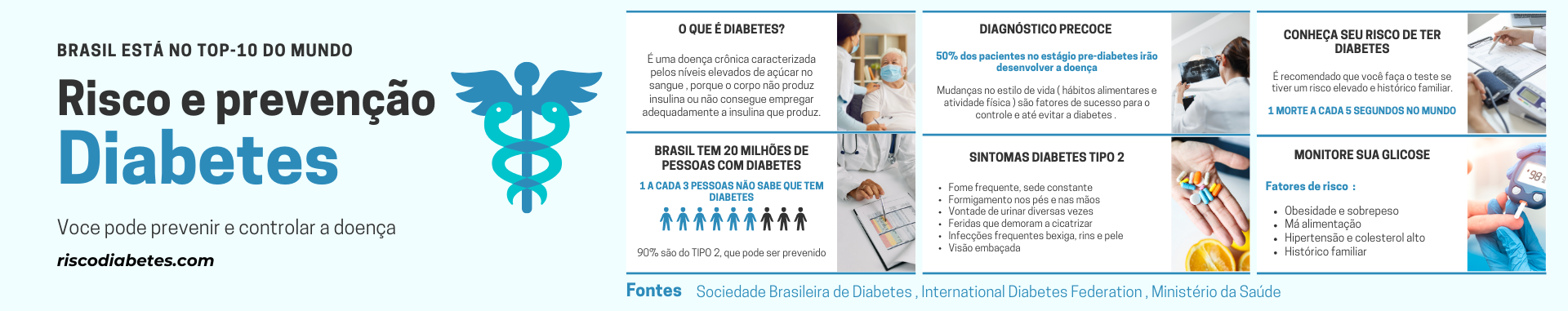 Infográfico sobre diabetes